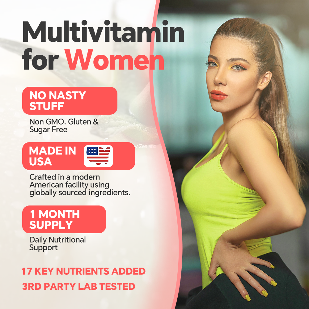 FKOOO Multivitamin for Women - Hormone Balance & Skin Glow Supplement- 60 Tablets with Quercetin, vitamin C, vitamin E, keratin peptide - Anti-aging Skin support, rejuvenating, Immune system support Hair nutrition nourishes your hair