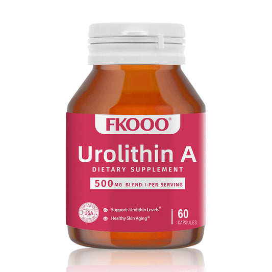 FKOOO Urolithin A 500mg - Premium Cellular Cleanse Supplement - Supports Brain & Muscle Function - Delayed-Release Capsules for Maximum Absorption