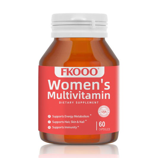 FKOOO Multivitamin for Women - Hormone Balance & Skin Glow Supplement- 60 Tablets with Quercetin, vitamin C, vitamin E, keratin peptide - Anti-aging Skin support, rejuvenating, Immune system support Hair nutrition nourishes your hair