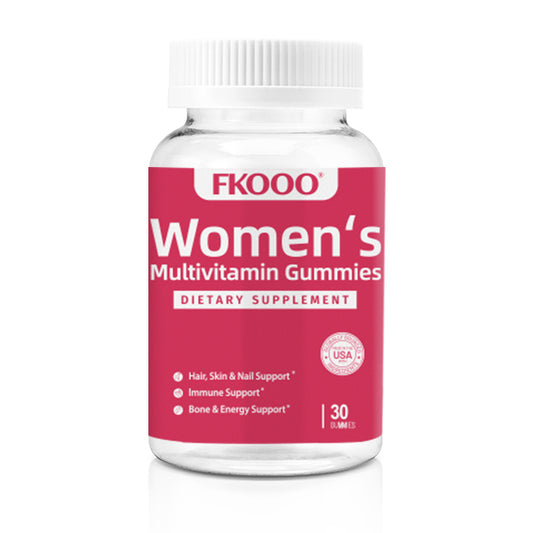 FKOOO Women's Multivitamin Gummies - Daily Hair, Skin & Nails Support for Women 18+ - Delicious Berry Flavor - With Biotin, Collagen & Vitamin E