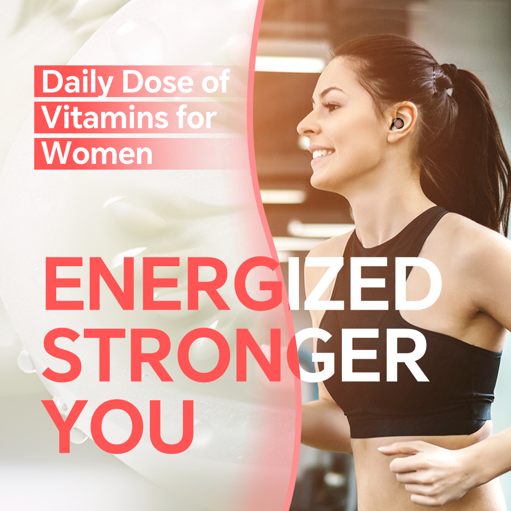 FKOOO Multivitamin for Women - Hormone Balance & Skin Glow Supplement- 60 Tablets with Quercetin, vitamin C, vitamin E, keratin peptide - Anti-aging Skin support, rejuvenating, Immune system support Hair nutrition nourishes your hair